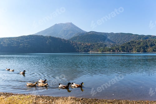 Preview: Mountain Kirishima and lake