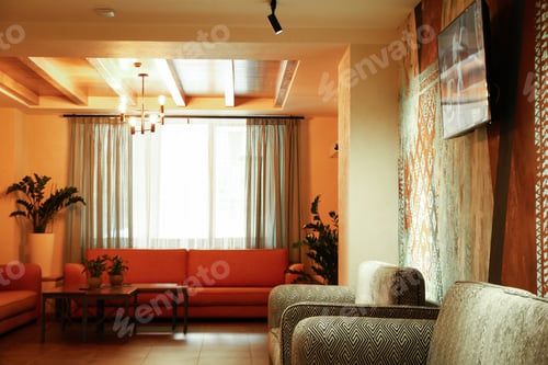 Preview: Waiting room in beautiful hotel spa center
