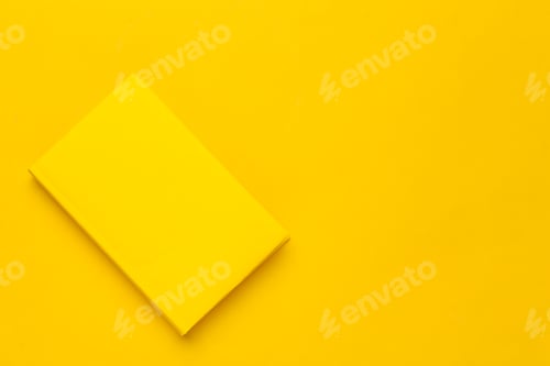 Preview: Books on a yellow background