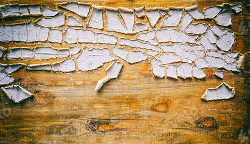 Preview: Old flaky white paint peeling off
