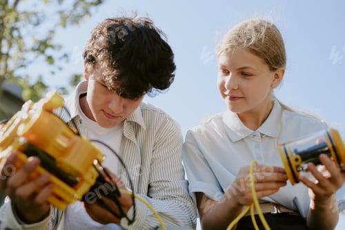 Preview: Students Making Robot Together