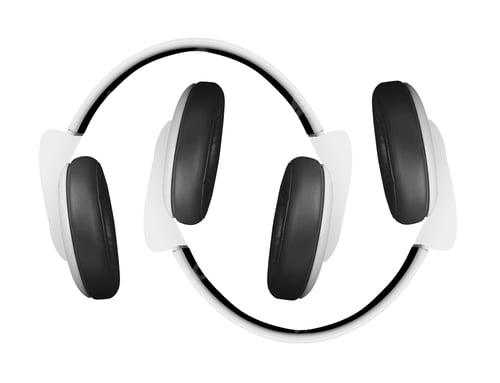 Preview: Wireless headphones isolated on white