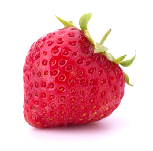 Preview: Garden strawberry isolated on white background
