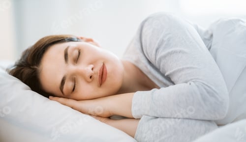Preview: woman is sleeping in the bedroom