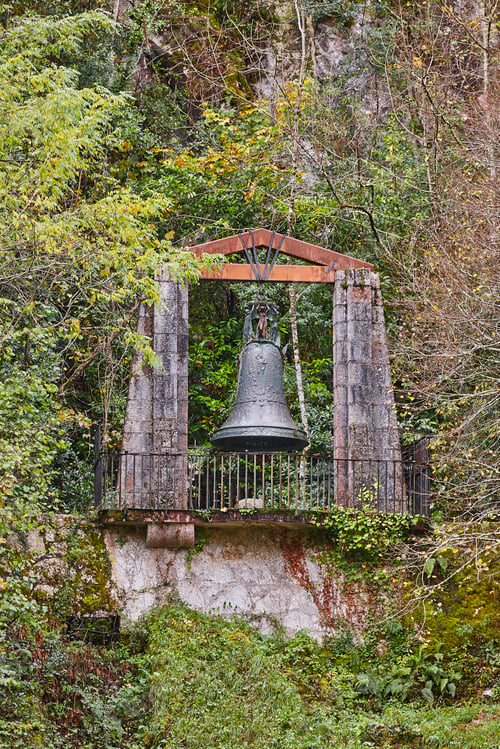 Preview: Hube bell in Covadonga village. Picos de Europa. Cangas. Astueias