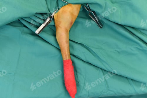 Preview: Small cat being operated at a veterinary clinic. Veterinary Concept.