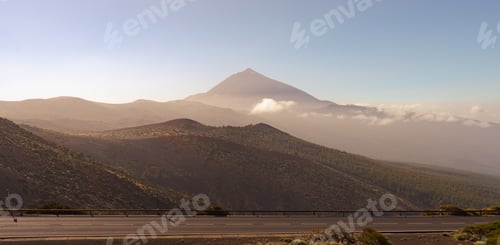 Preview: Panoramic view of Teide at sunset