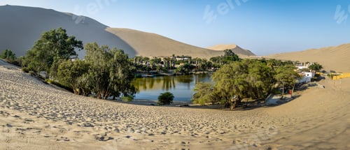 Preview: Panoramic view of Huacachina Oasis - Ica, Peru