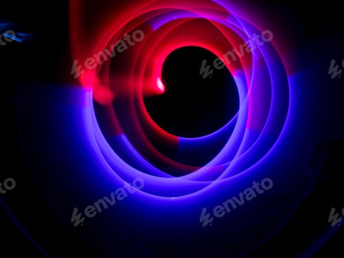 Preview: Abstract light painting with red and blue color. Background and texture concept.