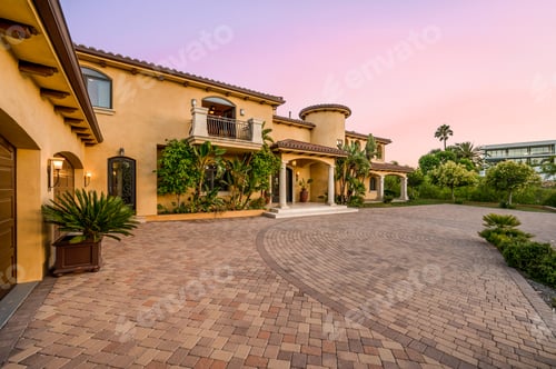 Preview: Exterior view of a luxurious home in Hidden Hills, California.