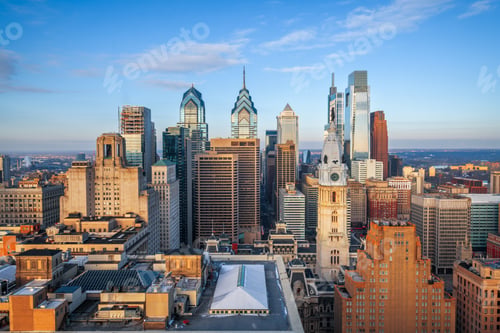 Preview: Philadelphia, Pennsylvania, USA Downtown City Skyline