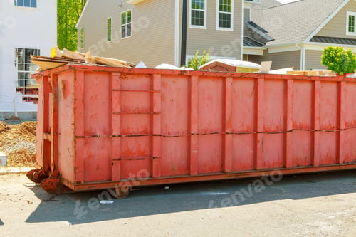 Preview: Dumpsters being full with garbage container Over flowing