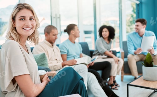 Preview: Meeting, teamwork and strategy with a business woman planning with her team during an office worksh