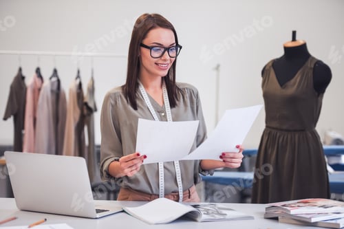 Preview: Attractive designer working