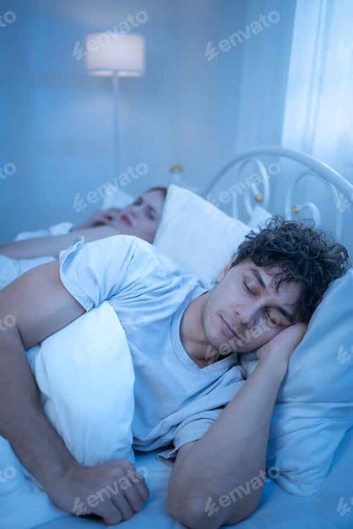 Preview: A husband and wife with their bitter feelings towards each other on bed in the night of the day