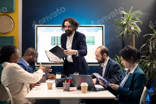 Preview: Executive team develops strategic plans and financial projections during meeting