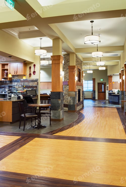 Preview: An assisted living and care home for seniors, modern building and shared facilities