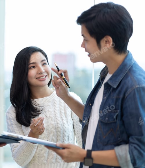 Preview: Colleague or business partner discussing plans to work on a project together.