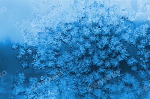 Preview: Beautiful ice patterns on winter window