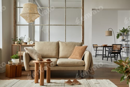 Preview: Modern living room interior composition
