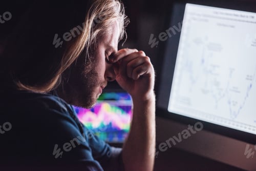 Preview: Guy working with computer