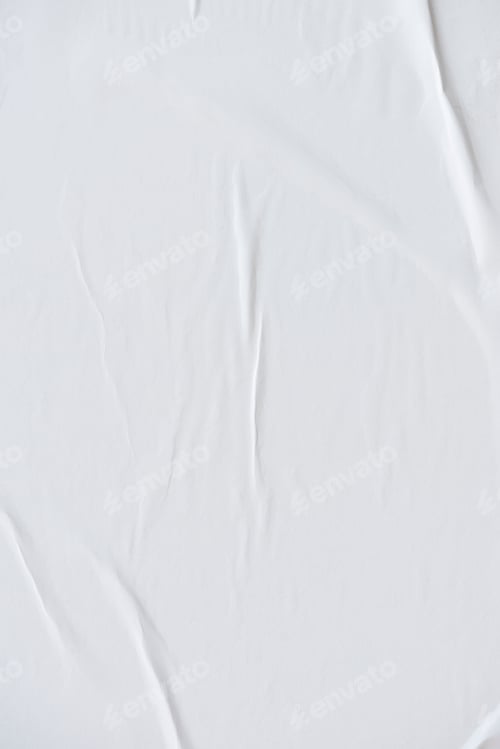 Preview: White crinkled paper texture background