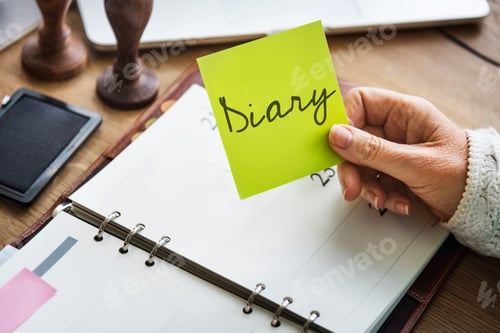 Preview: Diary Write Planner Agenda Concept