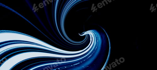 Preview: blue car lights at night. long exposure