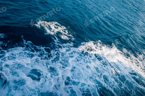 Preview: Ocean wave water background, Abstract blue sea water.