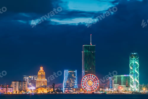Preview: Batumi, Adjara, Georgia. Modern Architecture In Seafront Promena
