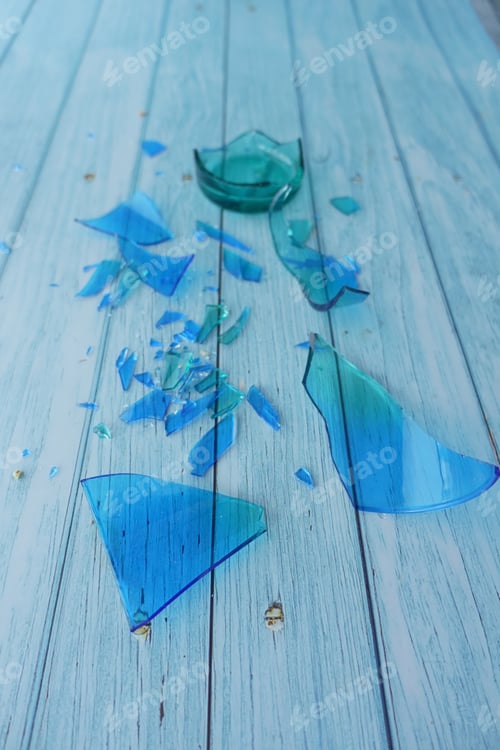 Preview: Breaking of a glass on a floor,