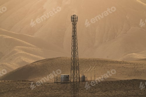 Preview: Aerial of cellular communication in the mountain area