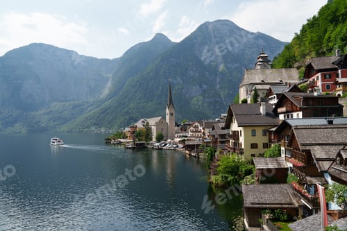 Preview: Hallstatt. A picturesque lake village among the Alps.