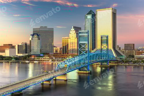 Preview: Jacksonville, Florida, USA downtown city skyline