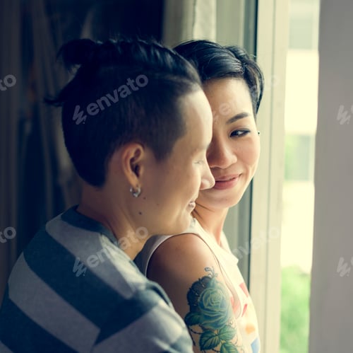 Preview: LGBT Lesbian Couple Moments Happiness Concept
