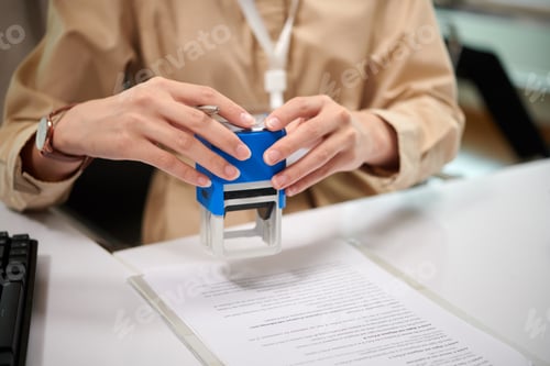 Preview: Bank Manager Sealing Document