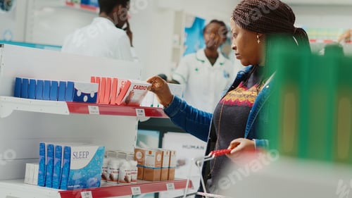 Preview: Client taking products off of pharmacy shelves