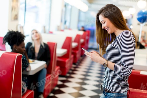 Preview: Woman with a phone