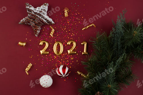 Preview: 2021 Golden Digit, New Year Concept