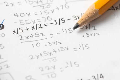 Preview: Algebra mathematic exercise test paper