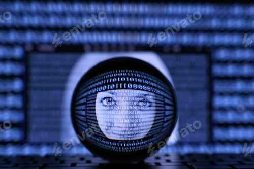 Preview: Concept for AI artificial intelligence, operating system, identity theft