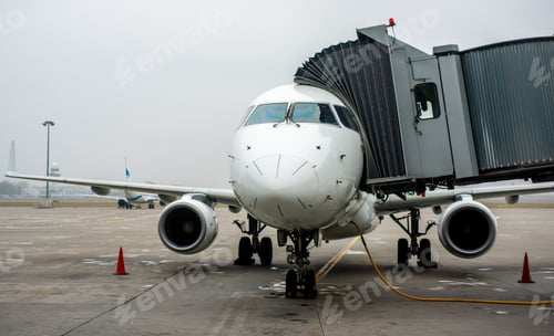 Preview: Passenger Plane Is At Jet Bridge