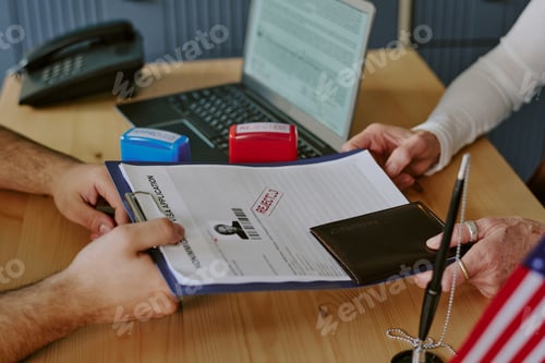Preview: Processing Passport Application at Government Office