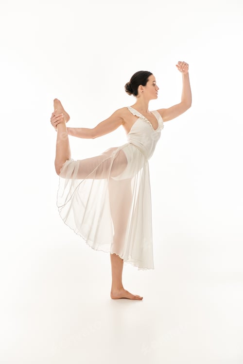Preview: Ethereal Euphoria: Woman in White Dress Dancing
