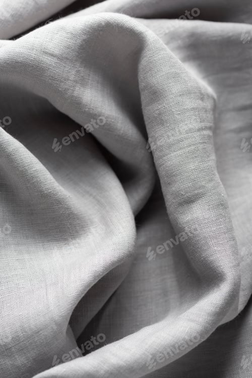 Preview: Pure linen fabric in grey color
