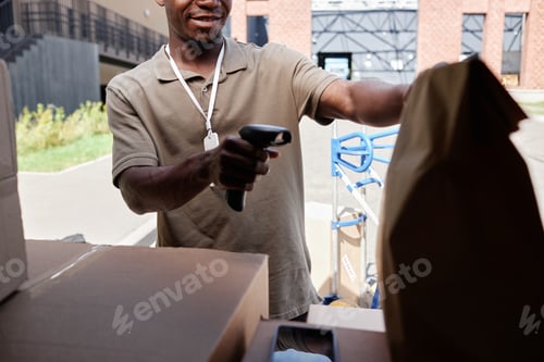 Preview: Delivery Worker Scanning Packages