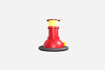 Preview: 3D Tall Concrete Industrial Exhaust Factory Chimney Icon