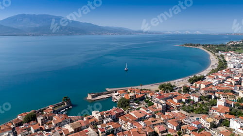 Preview: View of the port of Nafpaktos, Greece