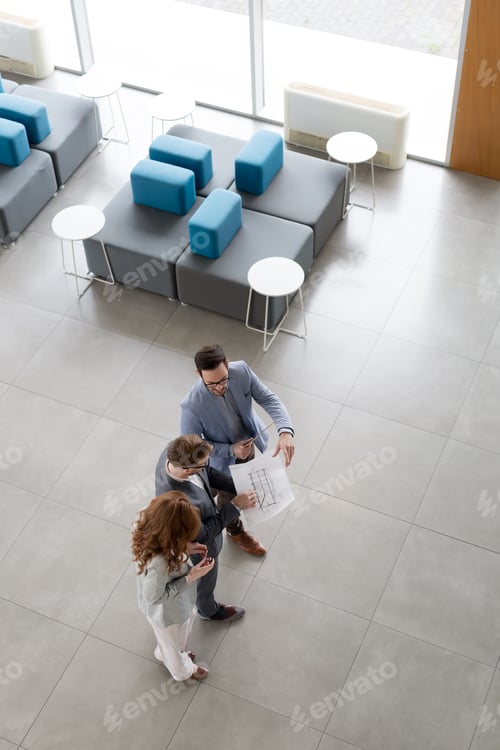 Preview: Professional business people working together on project