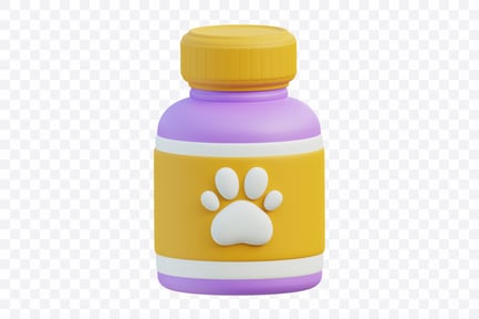 Preview: Pet Medicine Jar with Safety Cap